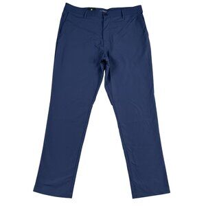 NWT Banana Republic Blue Flat Front Stretch Slim Pant Sz 38 x 32